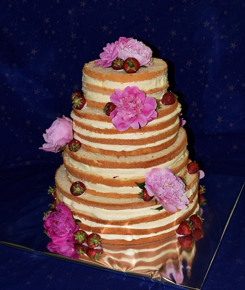 Svadobné torty » Torta Svadobná torta s kvetmi
