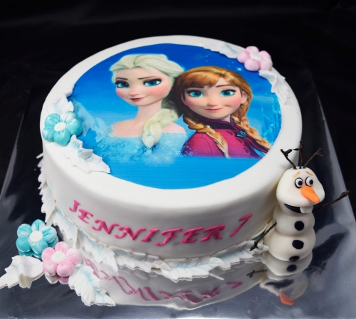 Torty » Torta Frozen s jedlým obrázkom Jennifer