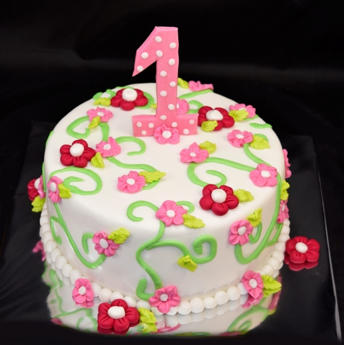 Torty » Torta Kvety jeden rok