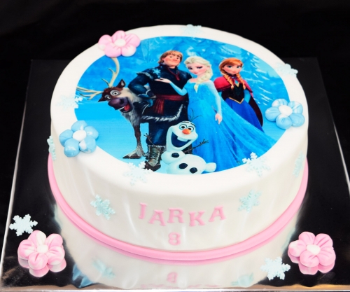 Torty » Torta Frozen s jedlým obrázkom Jarke