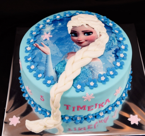 Torty » Torta Frozen s obrázkom Timejke