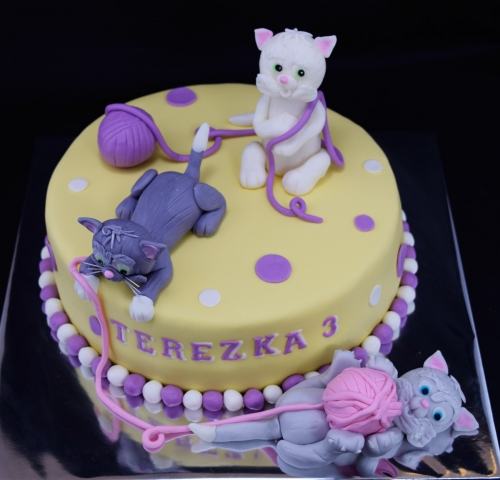 Svadobné torty » Torta Mačky Terezke