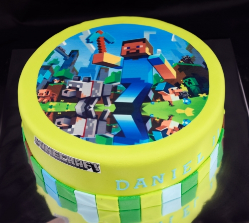 Torty » Torta Minecraft Danielkovi