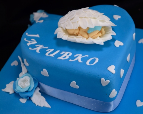 Torty pre chlapcov » Torta Krstinová pre Jakubka