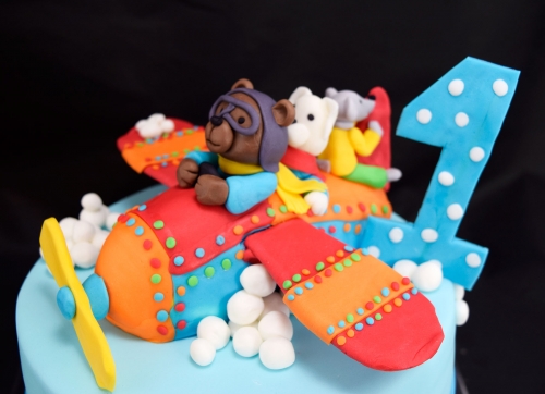 Torty » Torta Lietadlo s medvedíkom