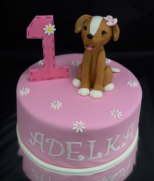 Torty » Torta Psík Adelke jeden rok