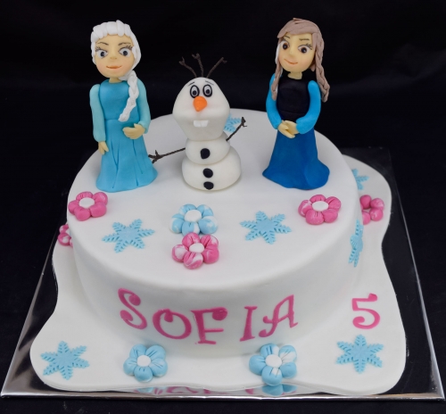 Svadobné torty » Torta Frozen s postavičkami