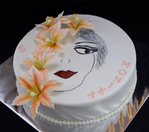 Torty pre ženy » Torta Na 40tku s fotkou