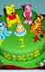 Svadobné torty » Torta Detská torta Macko Pooh a kamaráti pre dvojičky