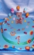 Svadobné torty » Torta Torta s mackom, detská torta macko Teddy Bear a zvieratká, torta pre chlapca jeden rok