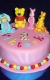 Svadobné torty » Torta Torta Macko pu, oslík, prasiatk a tiger, torty pre deti, narodeninová torta pre dievča