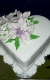 Svadobné torty » Torta Srdce s kvetmi