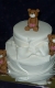 Svadobné torty » Torta Biela s mackom