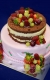 Svadobné torty » Torta Holá s ovocím