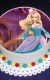 Jedlé obrazky na torty » Torta Jedlá obrázky na tortu, torty pre deti s oblátkou Barbie 3